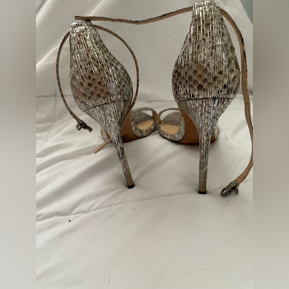 Alexandre Birman Metallic Textured Heels - Picture 5 of 5